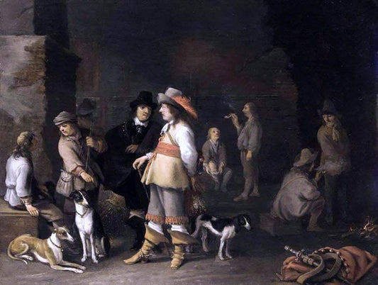 Anthonie Palamedesz Guardroom Interior - Canvas Print