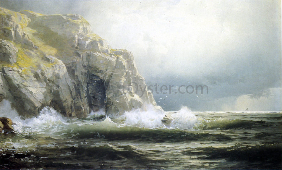 William Trost Richards Guernsey Cliffs, Channel Islands - Canvas Print