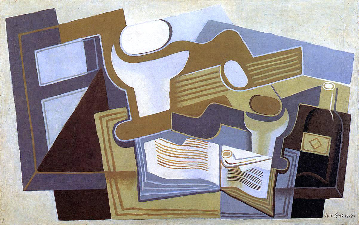 Juan Gris Guitar and Fruit Dish - Canvas Print