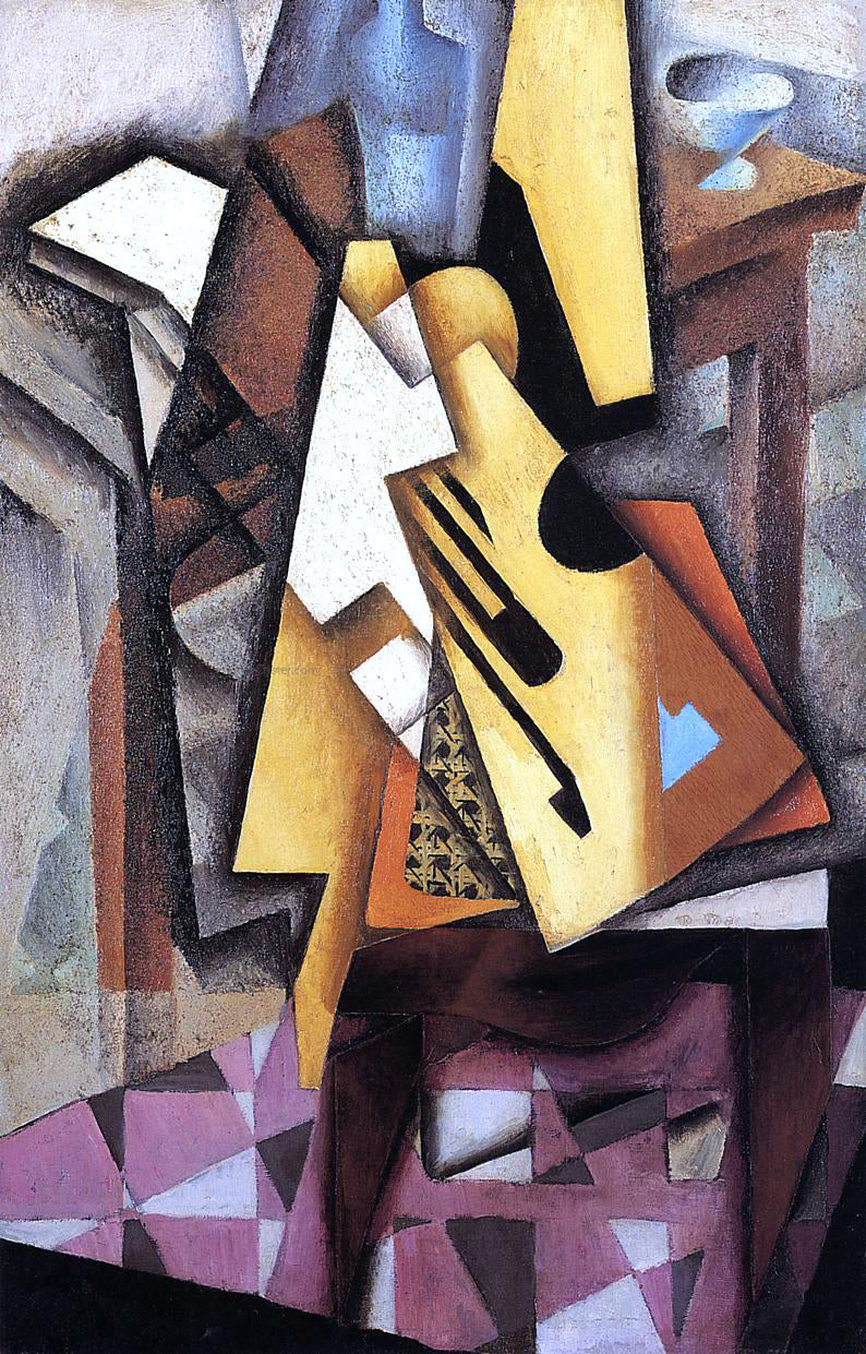 Juan Gris Guitar on a Chair - Canvas Print