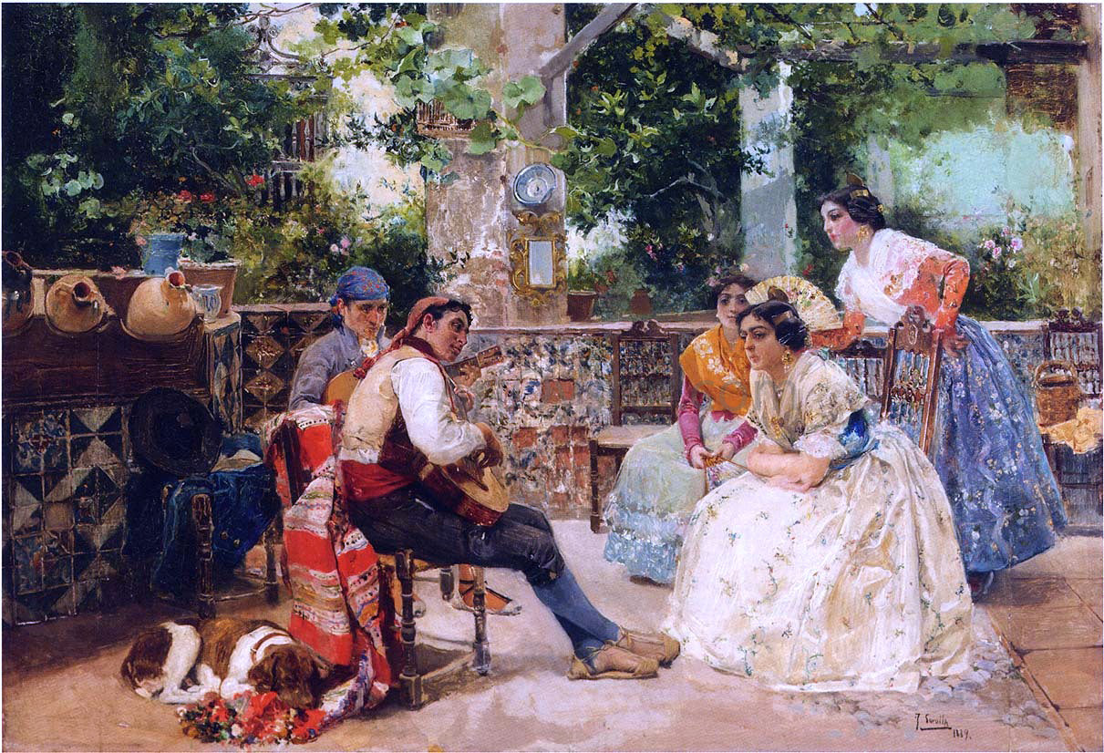 Joaquin Sorolla Y Bastida Guitar players, Valencia - Canvas Print