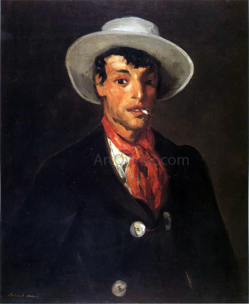 Robert Henri Gypsy with Cigarette - Canvas Print