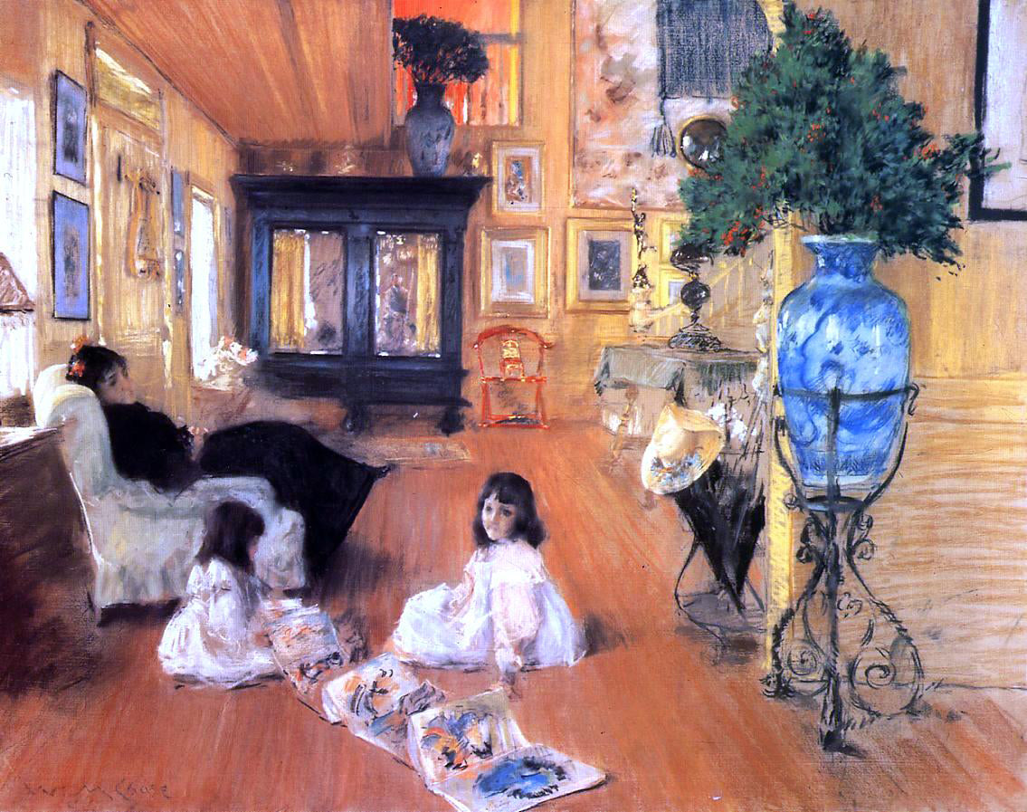 William Merritt Chase Hall at Shinnecock - Canvas Print