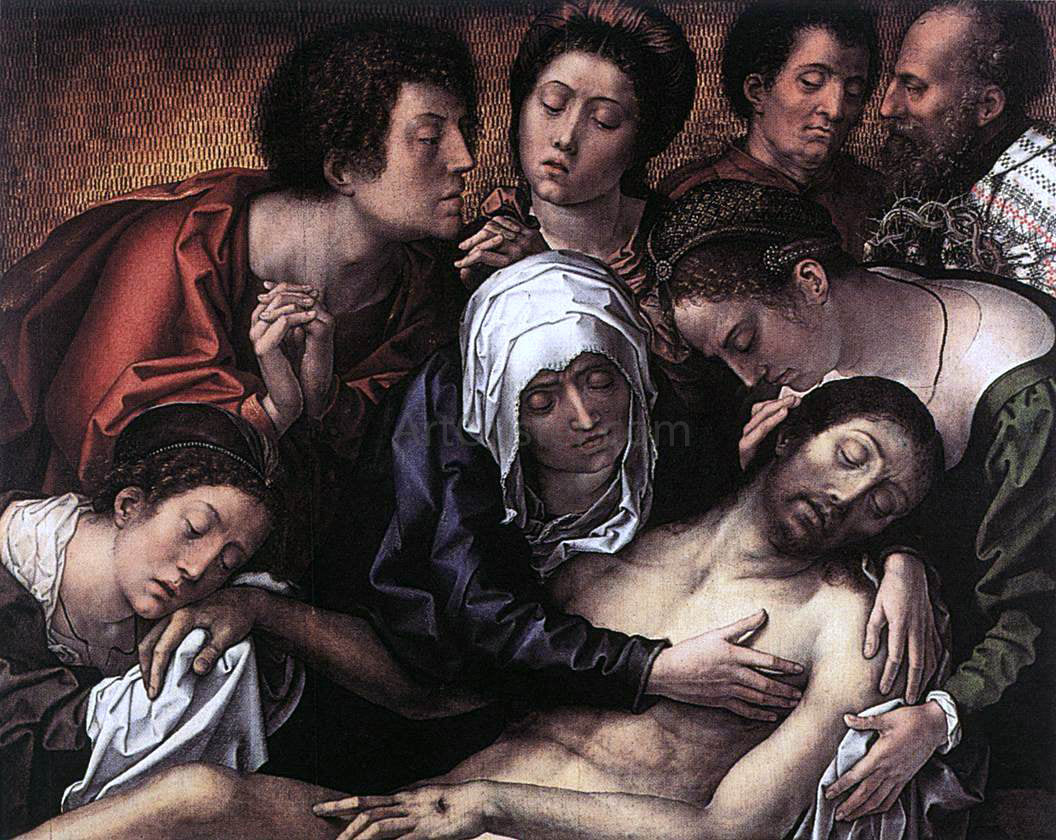 Bernaert Van Orley Haneton Triptych (centre panel) - Canvas Print