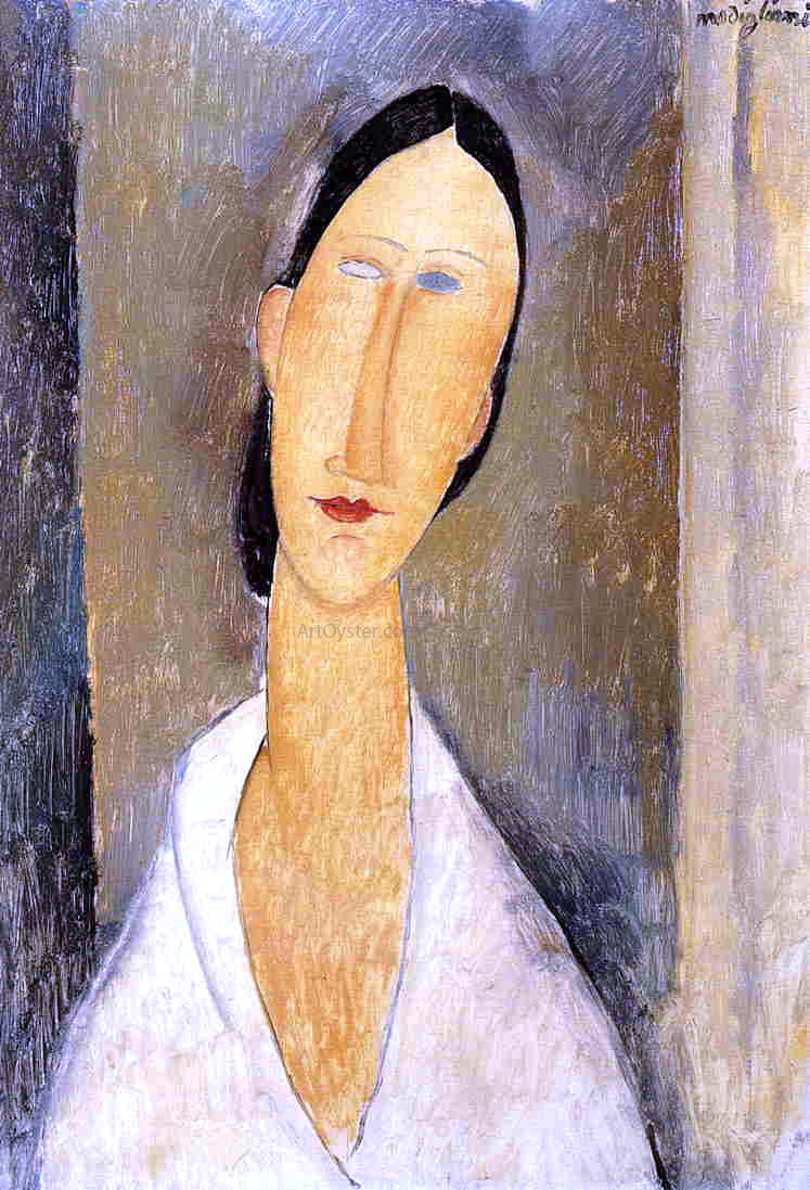 Amedeo Modigliani Hanka Zborowska - Canvas Print
