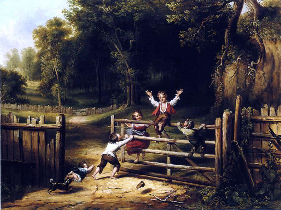 Thomas Worthington Whittredge Happy as a King - Canvas Print