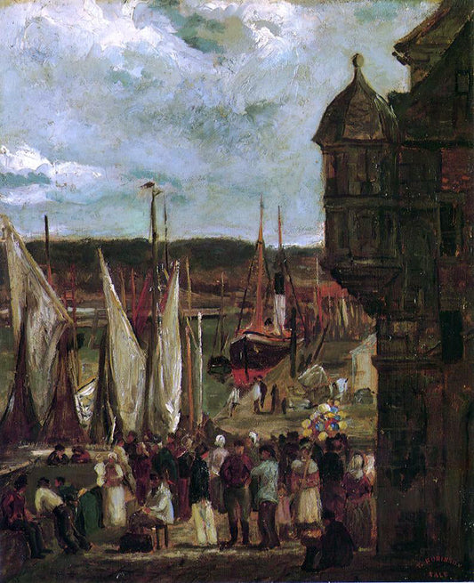 Theodore Robinson Harbor Scene - Canvas Print
