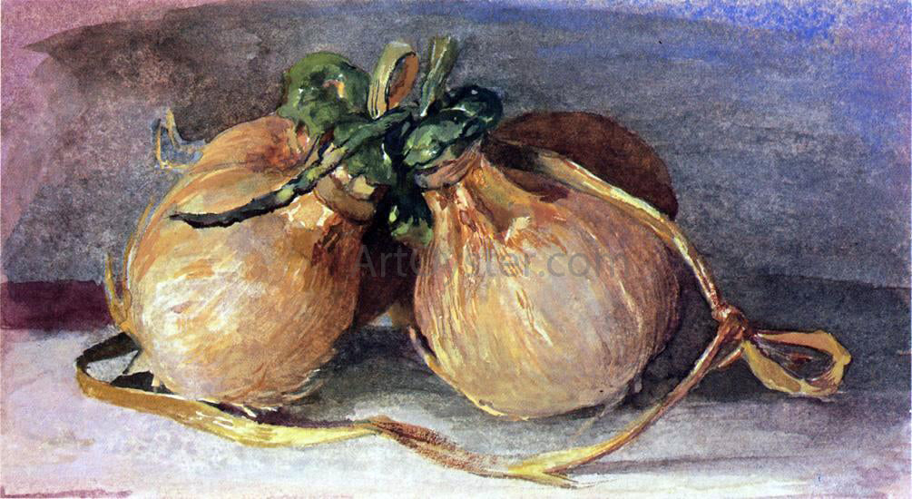 John La Farge Hari, Bundle of Cocoanuts, Showing Tahitian Manner of Preparing and Tying Them - Canvas Print