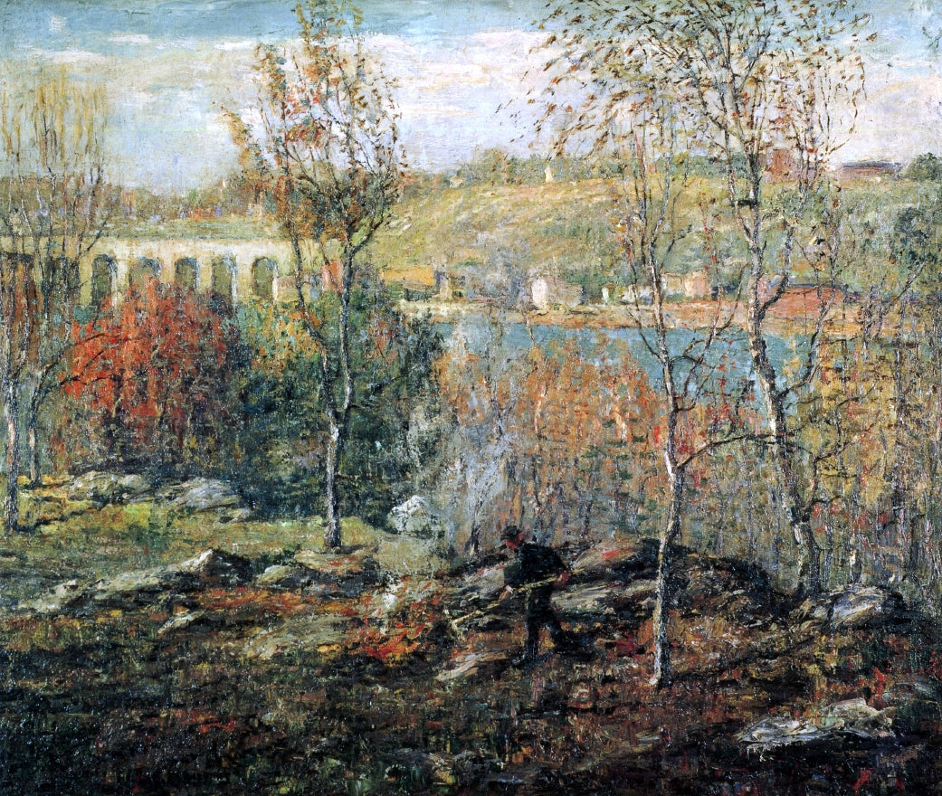 Ernest Lawson Harlem River - Canvas Print