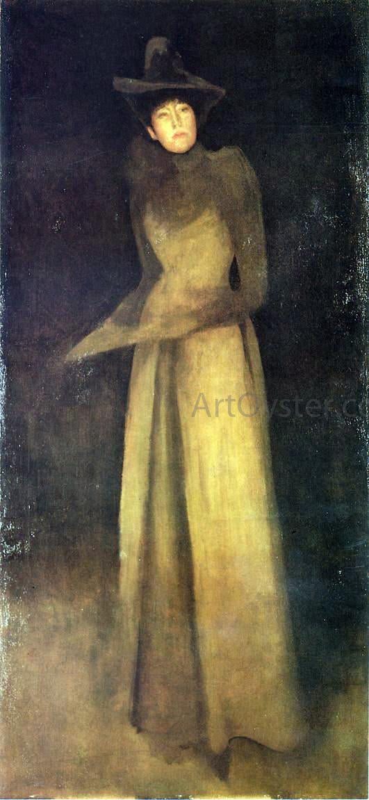 James McNeill Whistler Harmony in Brown: The Felt Hat - Canvas Print