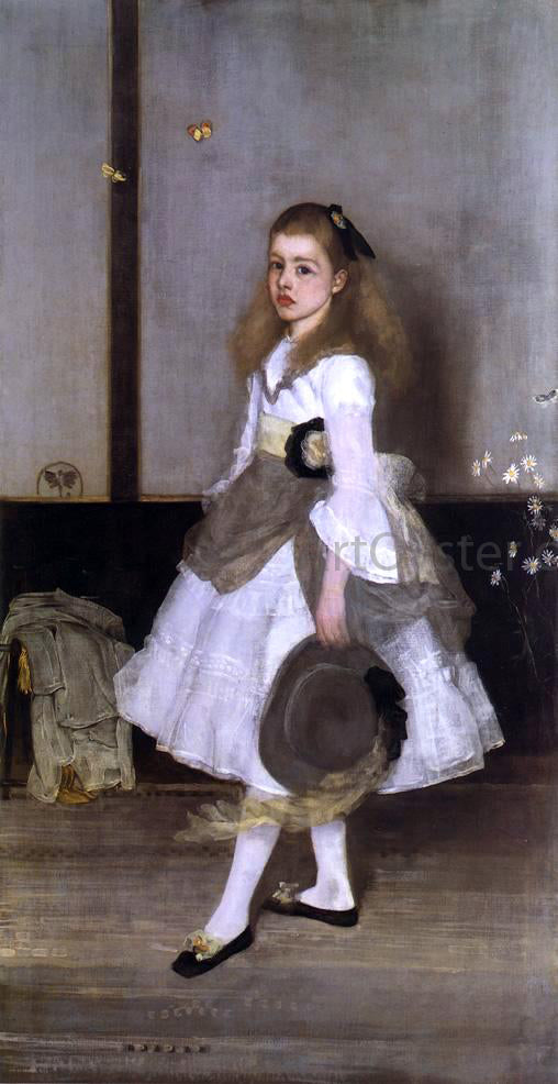 James McNeill Whistler Harmony in Grey and Green: Miss Cicely Alexander - Canvas Print