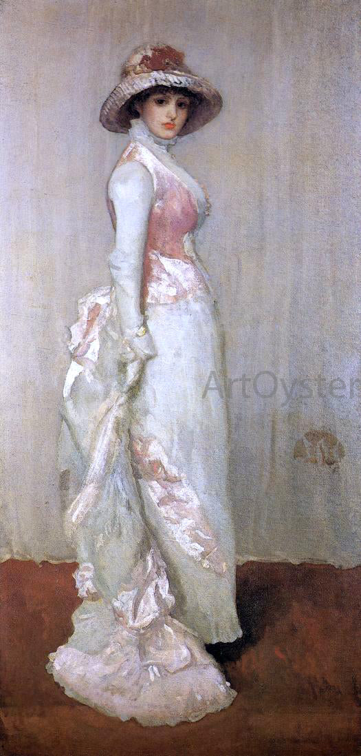 James McNeill Whistler Harmony in Pink and Grey: Valerie, Lady Meux - Canvas Print