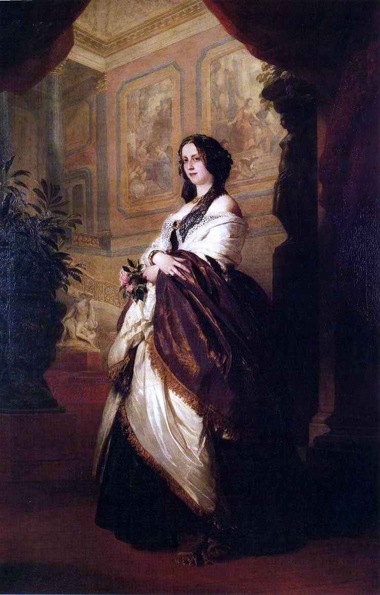 Franz Xavier Winterhalter Harriet Howard, Duchess of Sutherland - Canvas Print