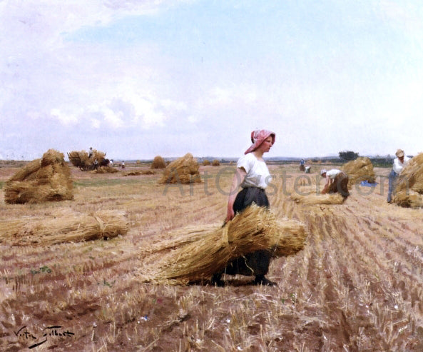Victor Gabriel Gilbert Harvest - Canvas Print