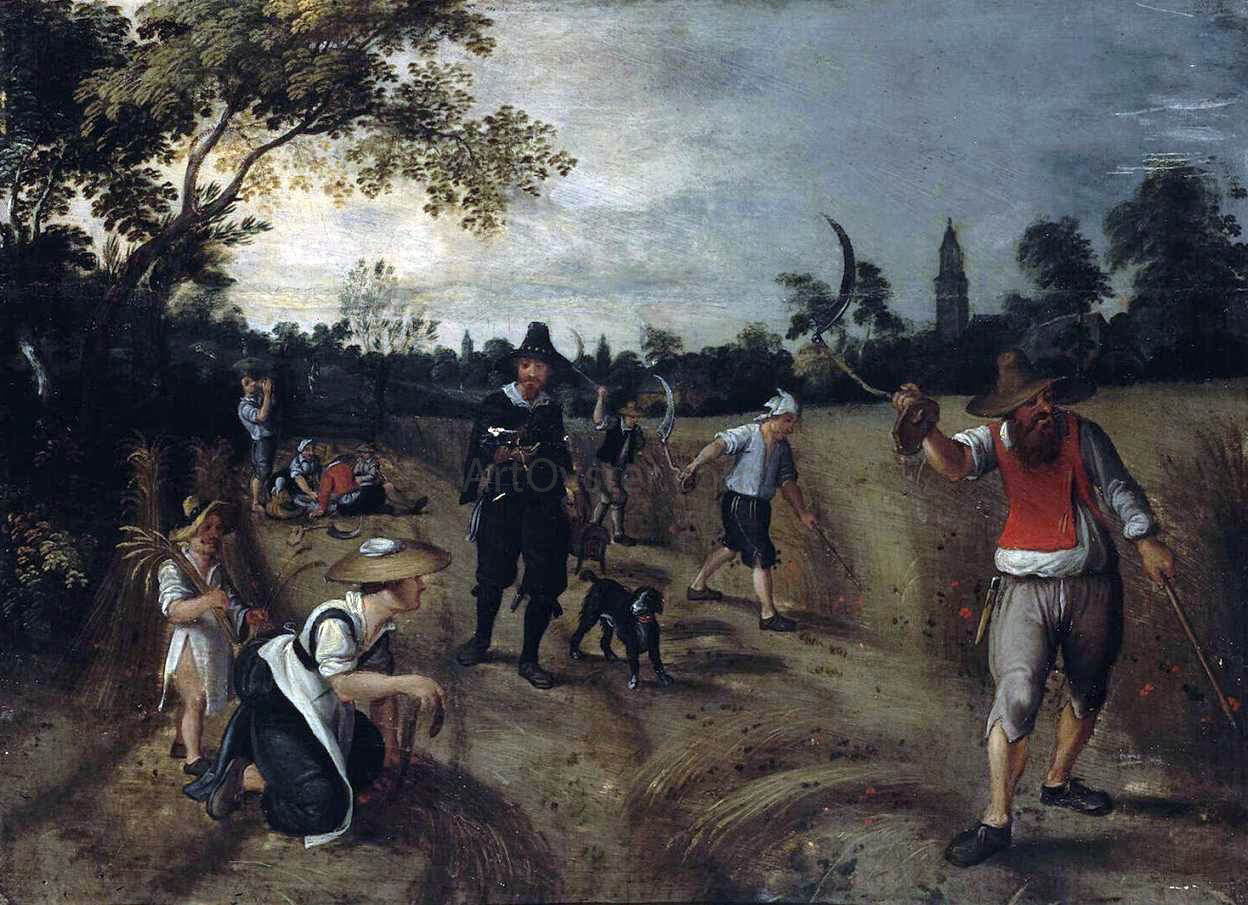 Sebastian Vrancx Harvest - Canvas Print