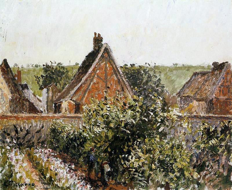 Camille Pissarro Harvest in the Orchard, Eragny - Canvas Print