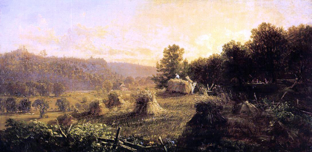 Thomas Hiram Hotchkiss Harvest Scene - Canvas Print