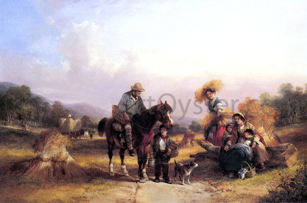 Senior William Shayer Harvesters Resting - Canvas Print