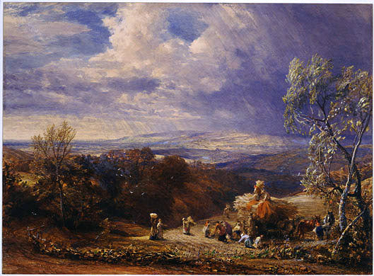 Samuel Palmer Harvesting - Canvas Print
