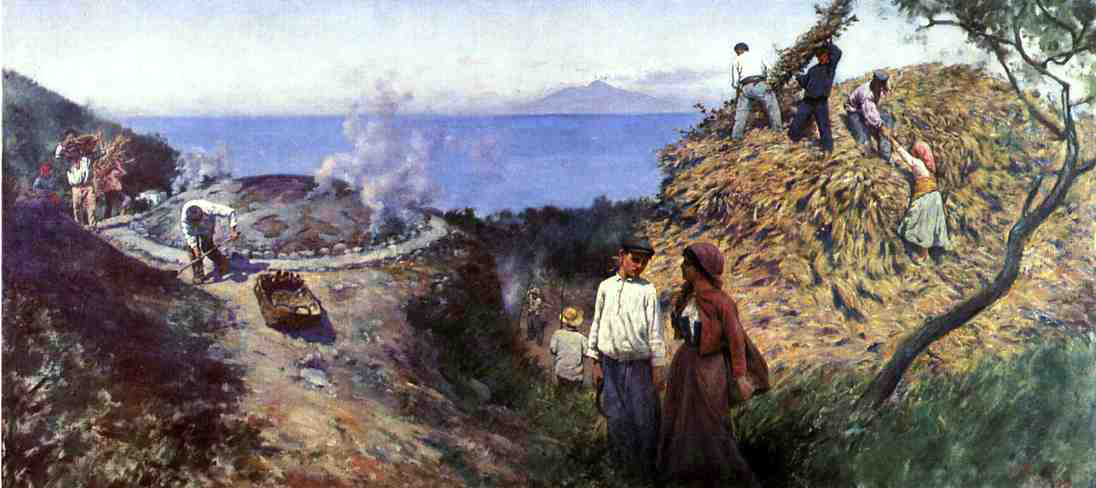 Charles Caryl Coleman Harvesting Scene - Canvas Print