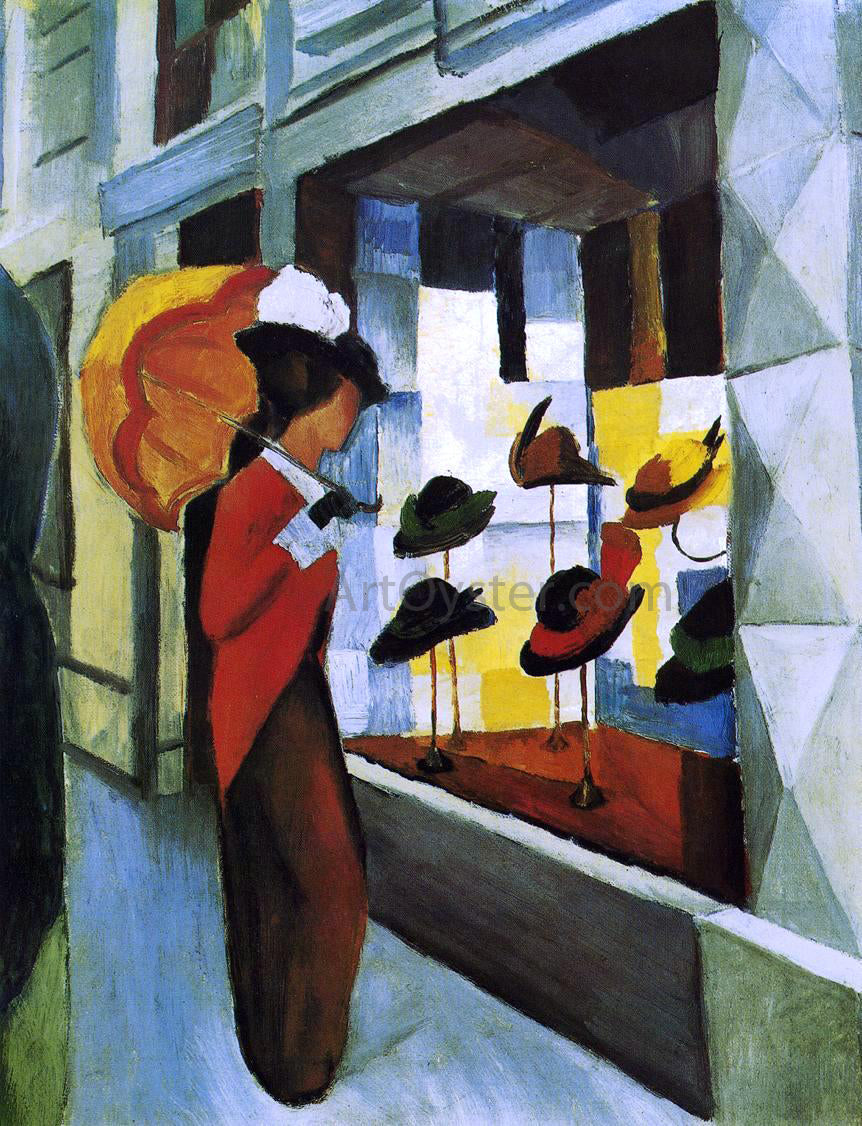 August Macke Hat Shop - Canvas Print