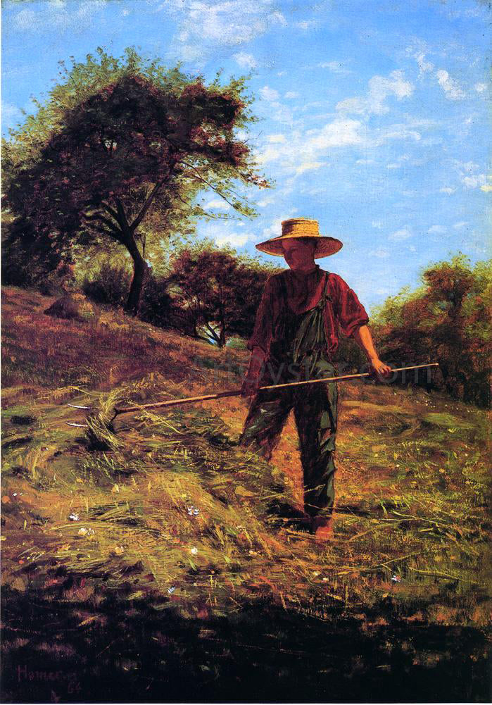 Winslow Homer Haymaking - Canvas Print
