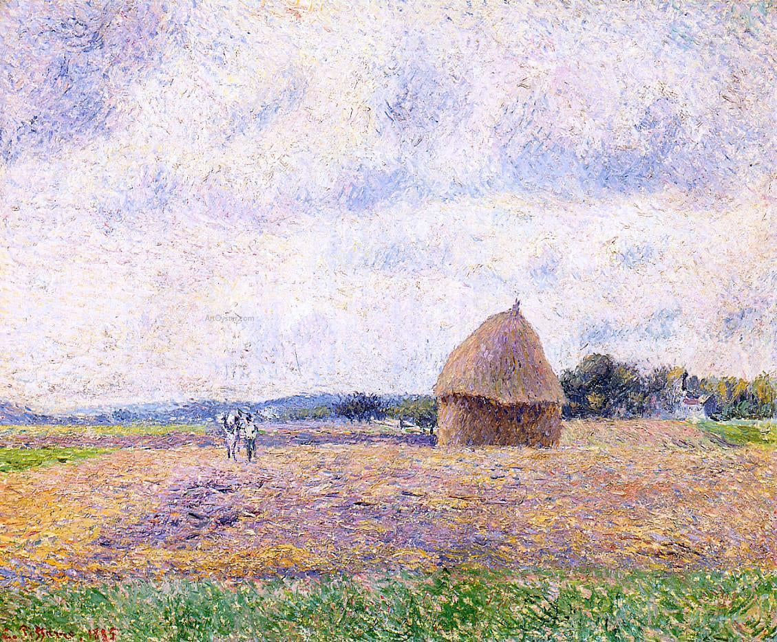 Camille Pissarro Haystack: Eragny - Canvas Print
