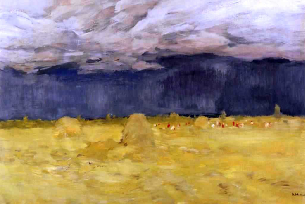 Isaac Ilich Levitan Haystacking - Canvas Print