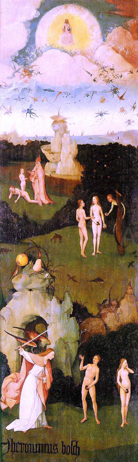 Hieronymus Bosch Haywain, left wing of the triptych - Canvas Print