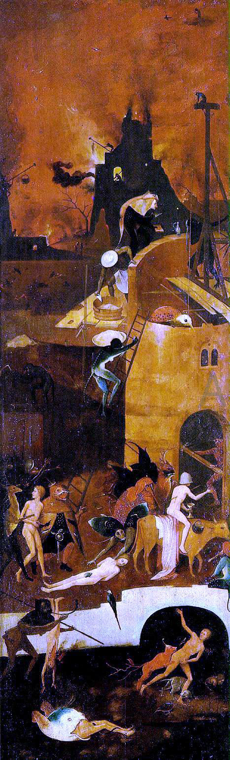 Hieronymus Bosch Haywain, right wing of the triptych - Canvas Print