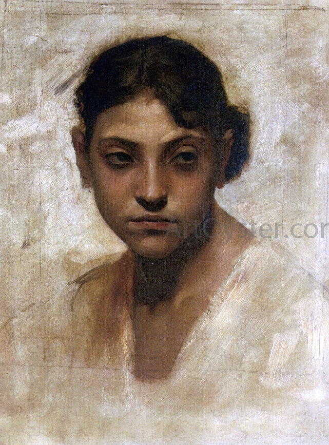John Singer Sargent Head of a Capri Girl - Canvas Print