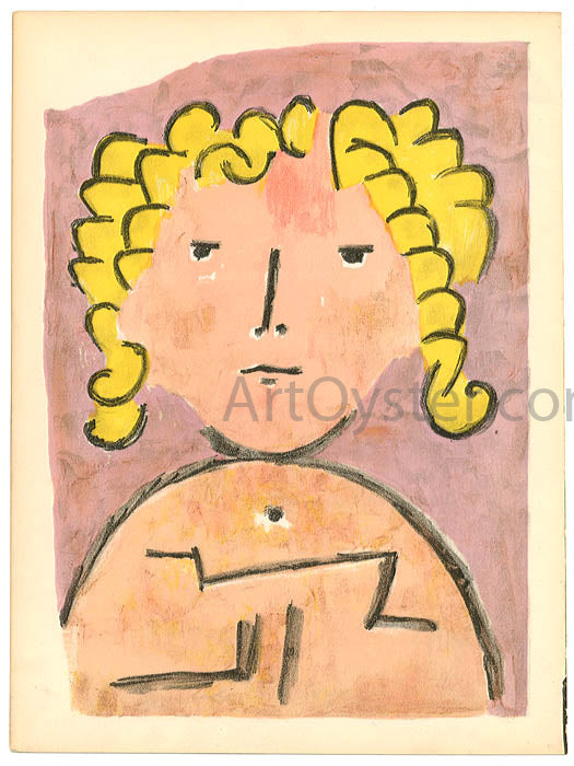 Paul Klee Head of a Child - Canvas Print
