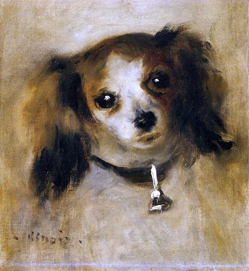 Pierre Auguste Renoir Head of a Dog - Canvas Print