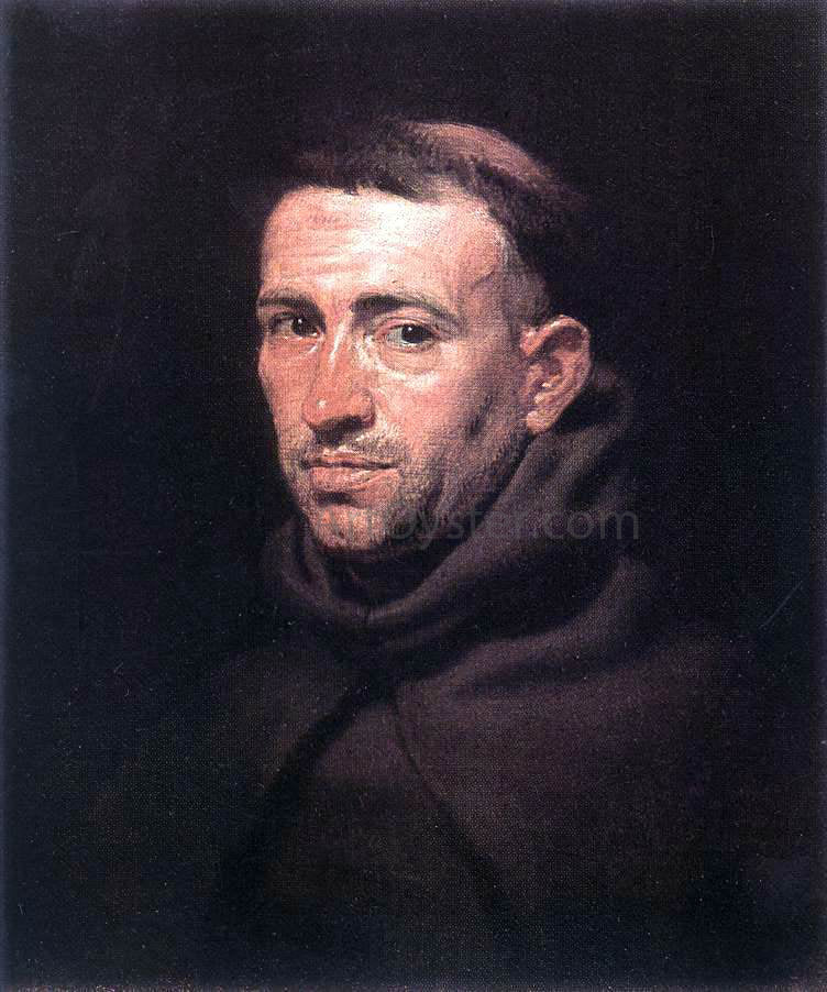 Peter Paul Rubens Head of a Franciscan Friar - Canvas Print