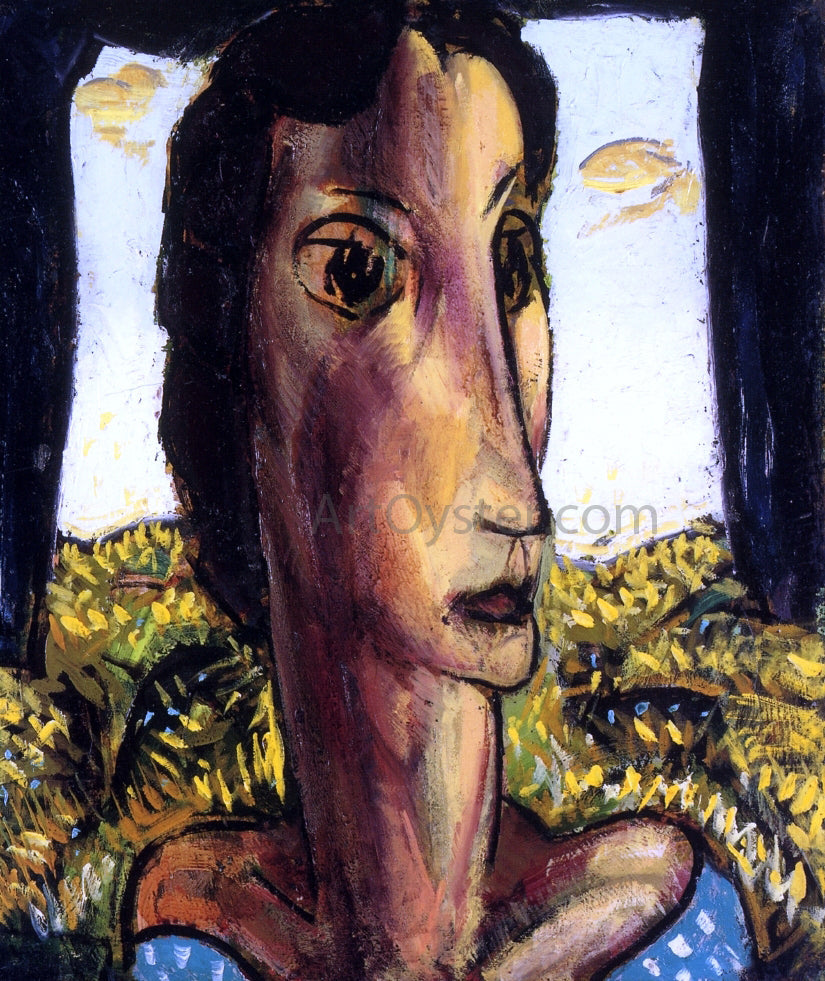 Alfred Henry Maurer Head of a Girl - Canvas Print