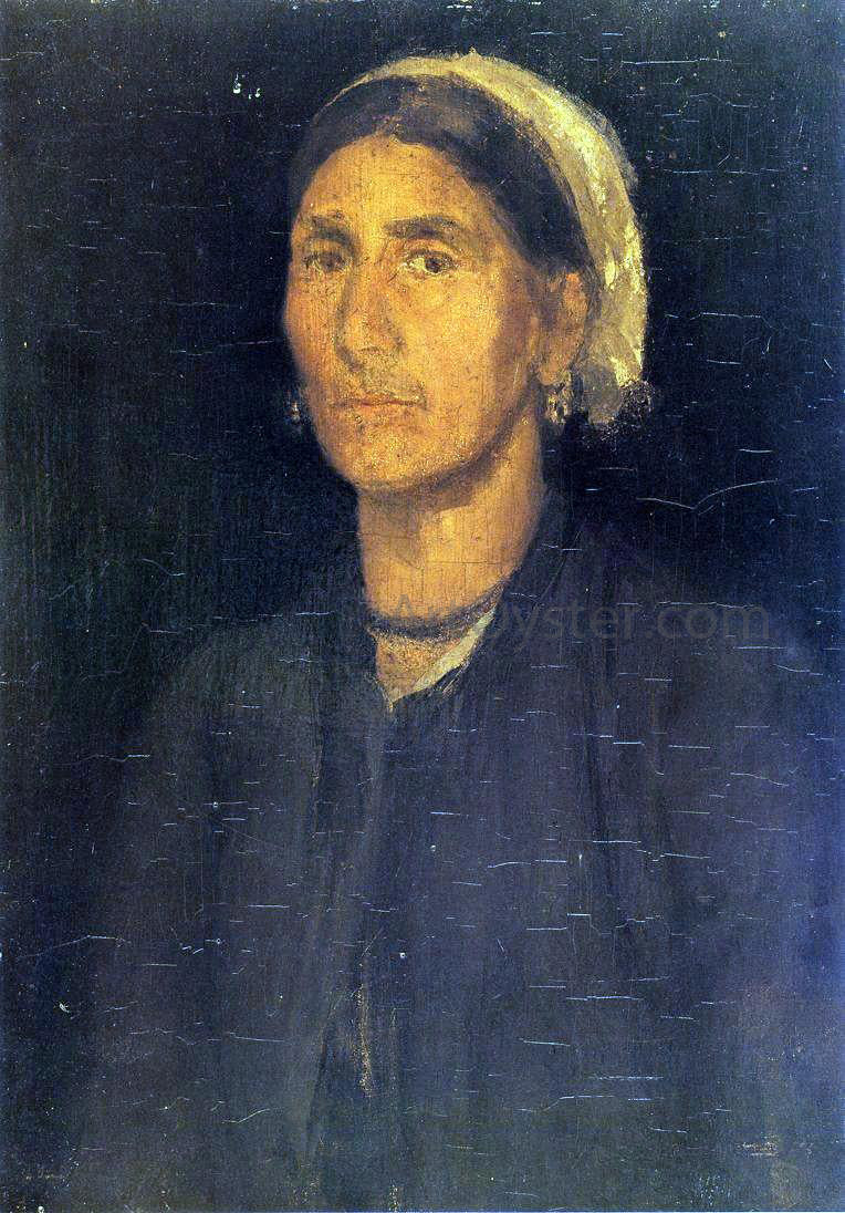James McNeill Whistler Head of a Peasant Woman - Canvas Print