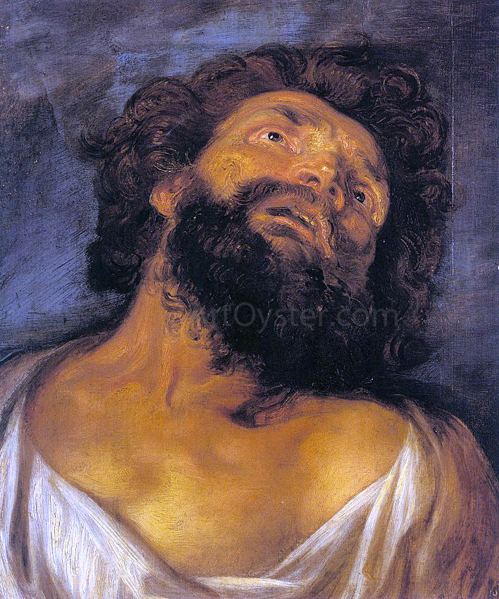 Sir Antony Van Dyck Head of a Robber - Canvas Print