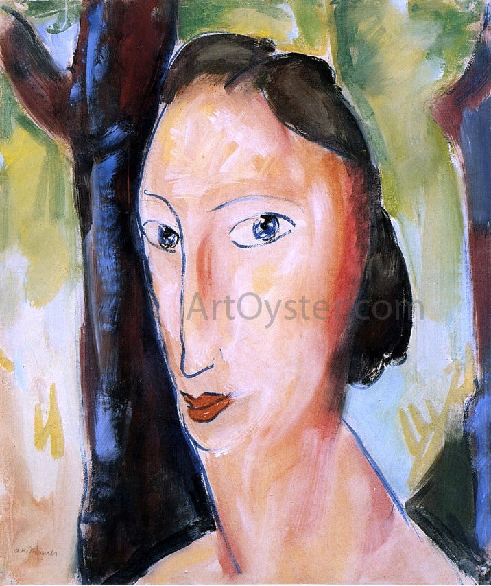 Alfred Henry Maurer Head of a Woman - Canvas Print