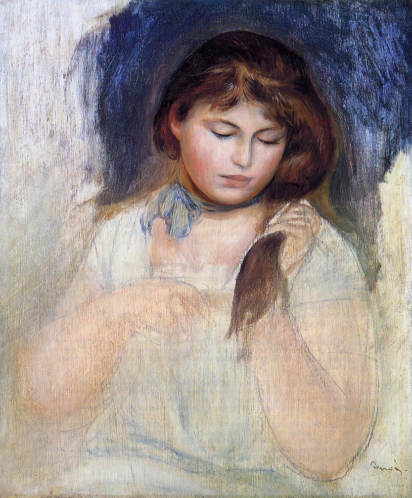 Pierre Auguste Renoir Head of Gabrielle - Canvas Print