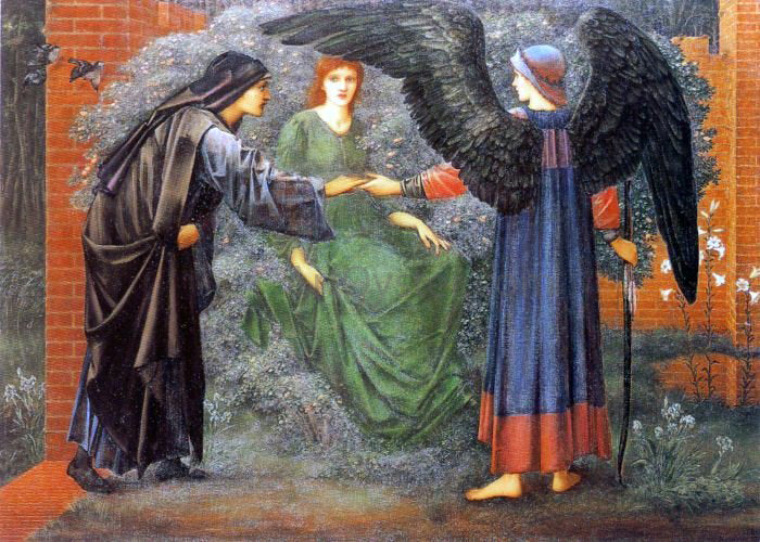 Sir Edward Burne-Jones Heart of the Rose - Canvas Print