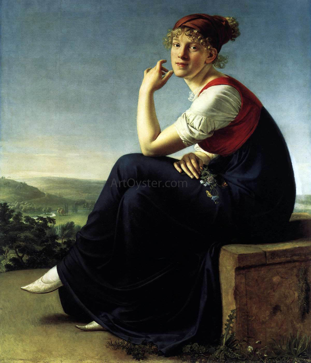 Christian Gottlieb Schick Heinrike Dannecker - Canvas Print