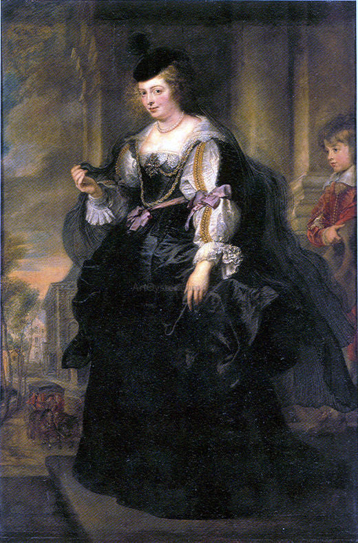 Peter Paul Rubens Helena Fourment with Frans Rubens - Canvas Print