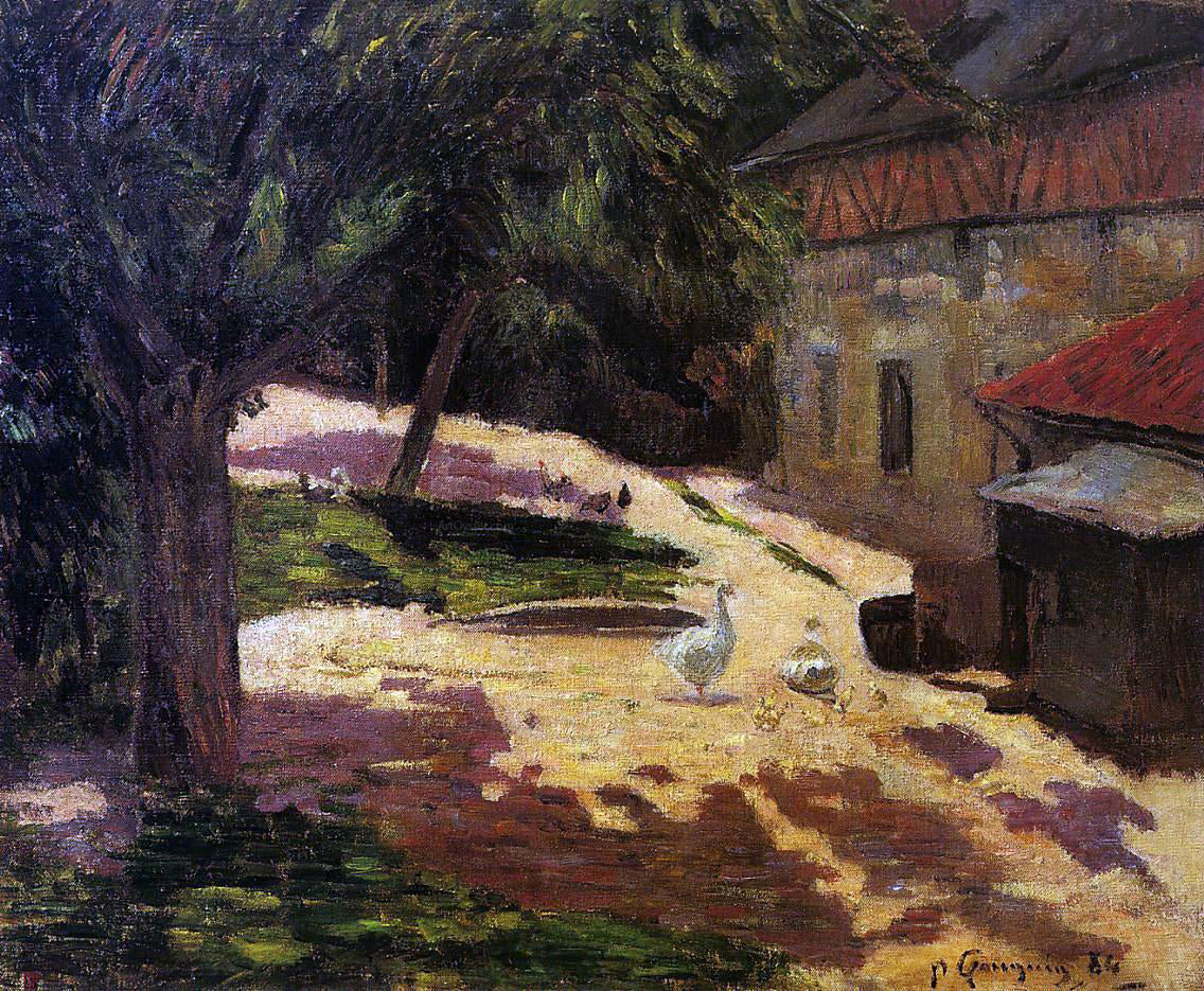 Paul Gauguin Henhouse - Canvas Print
