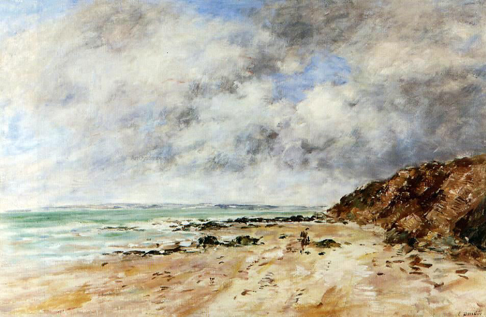 Eugene-Louis Boudin Hennequeville, near Trouville - Canvas Print