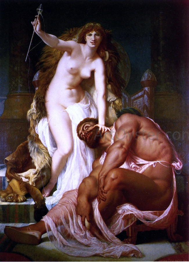 Gustave Rodolphe Boulanger Hercules at the Feet of Omphale - Canvas Print