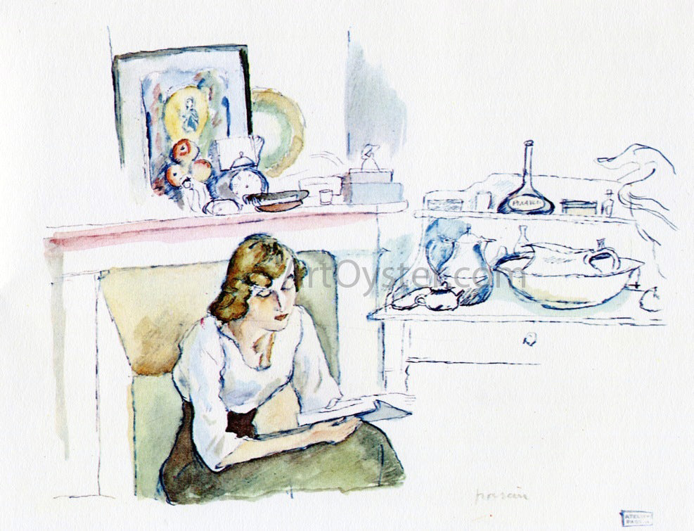Jules Pascin Hermine David Indoors - Canvas Print