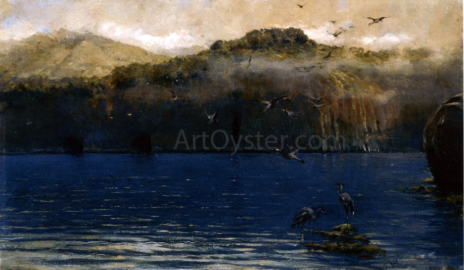Alceste Campriani Herons along the Amalfi Coast - Canvas Print