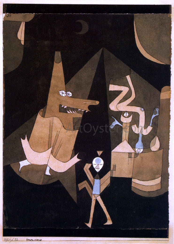 Paul Klee Hexen-scene - Canvas Print