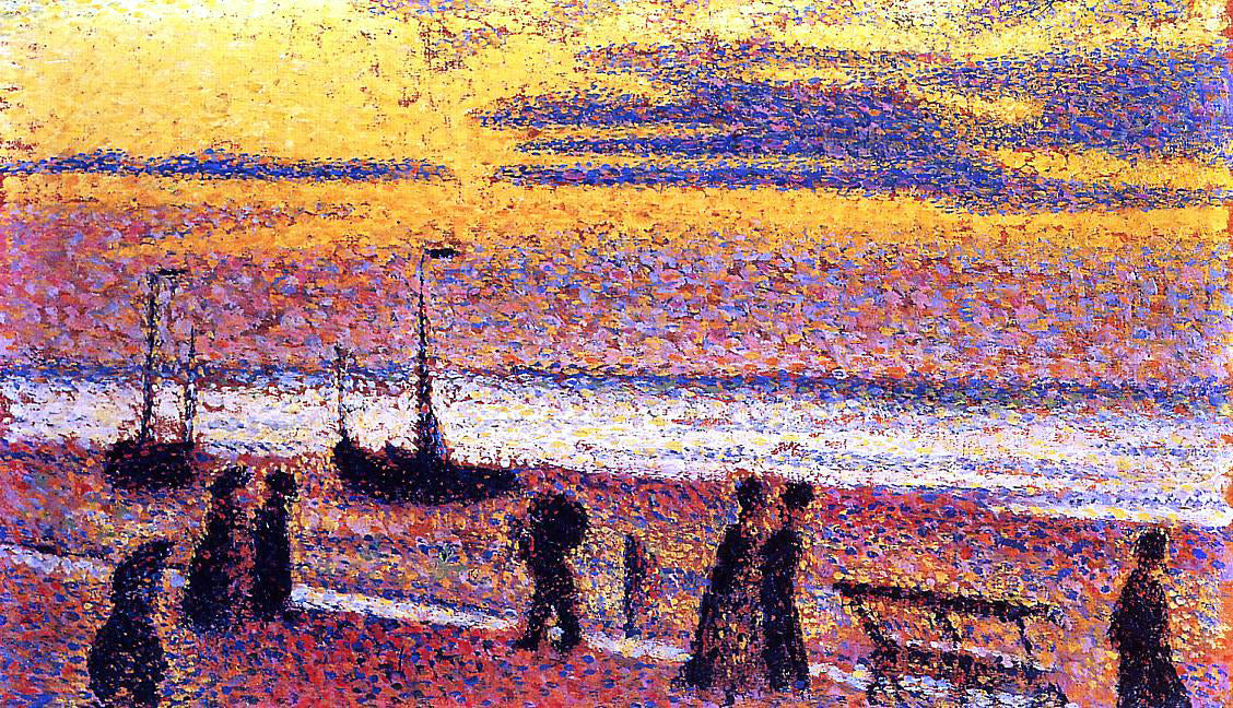 Georges Lemmen Heyst No. 3: High Tide - Canvas Print
