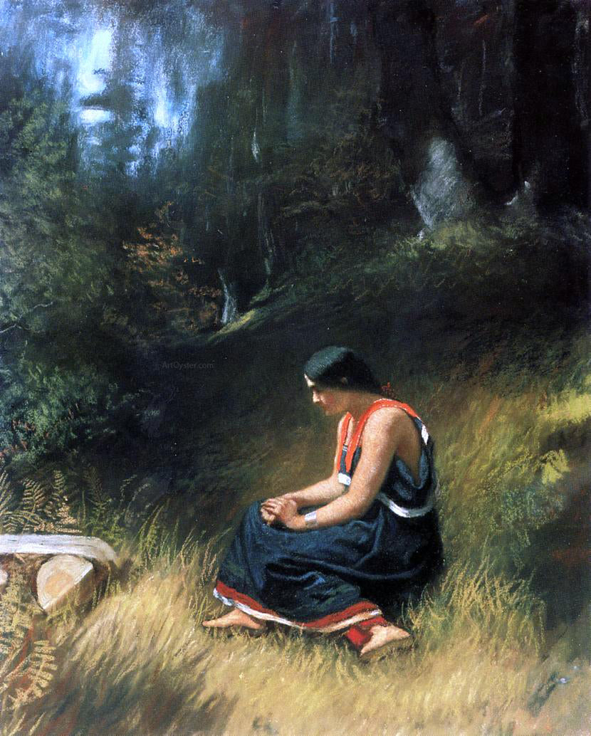 Eastman Johnson Hiawatha - Canvas Print